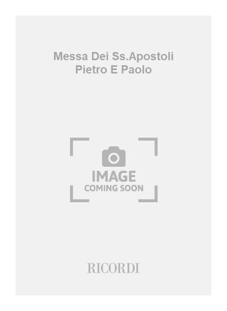Messa Dei Ss.Apostoli Pietro E Paolo